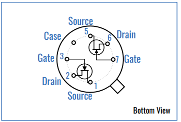 Solitron 2N3957/2N3958С̖(ho)JFET