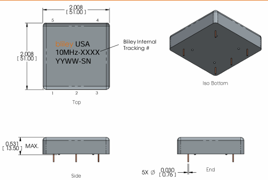 Bliley USATM-10MEX-XBXB(wn)OCXO