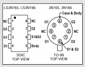 Linear Systems 3N165/3N166ƬpPͨMOSFET