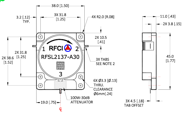 RFSL2137-A30Bm(x)100W-30dB iso˥pRFCI
